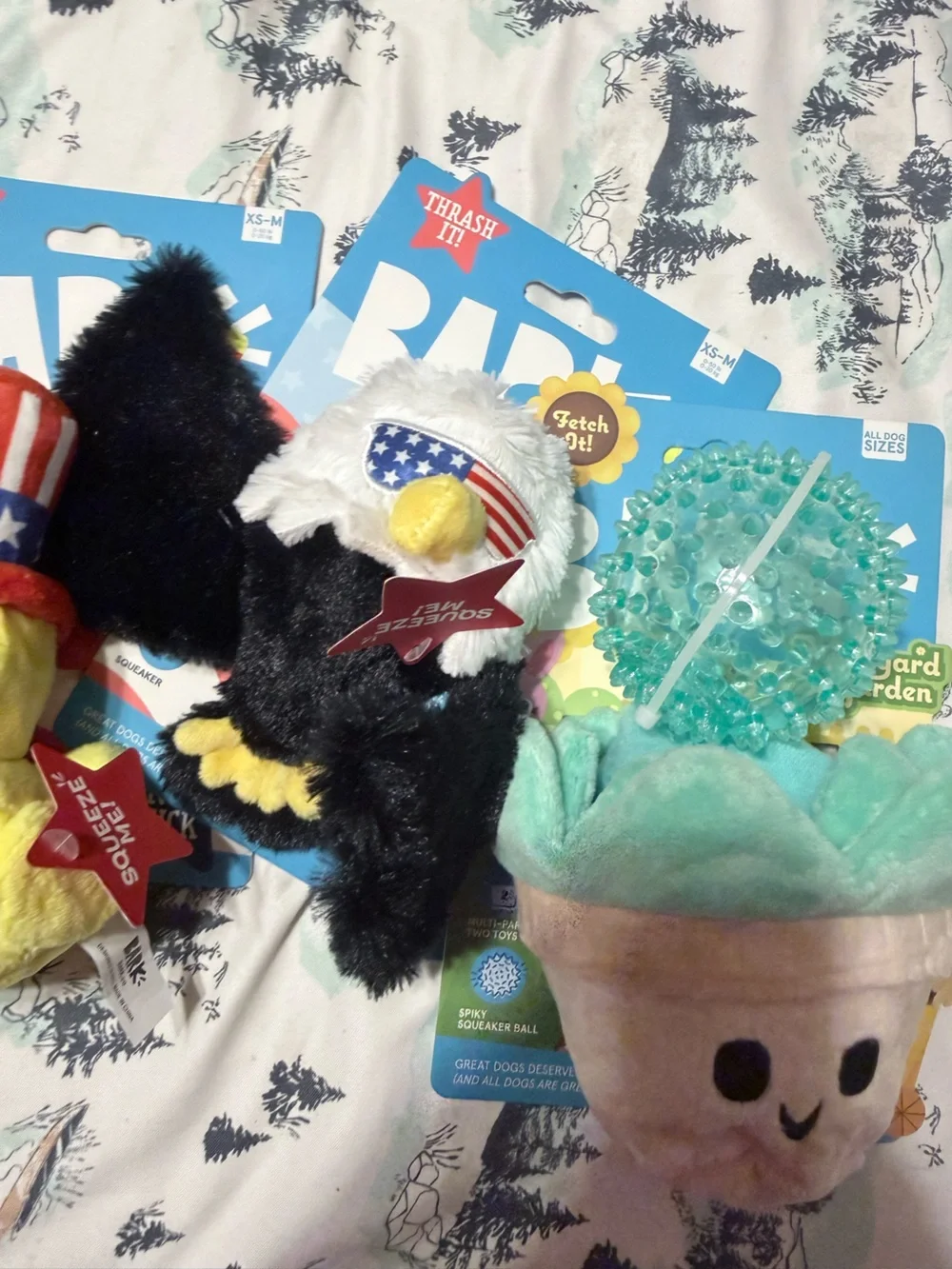 BARK Dog Toys NEW Set of 3 XS-M dog sizes New set of 3
